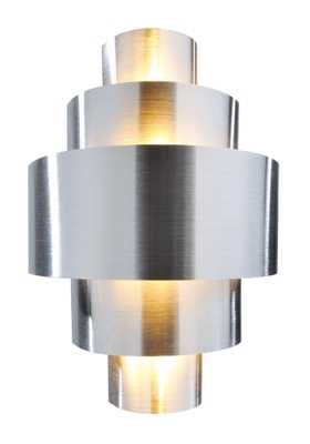 Moderne Wandleuchte Moderne Wand lampe Perfil Alu gebürstet E14