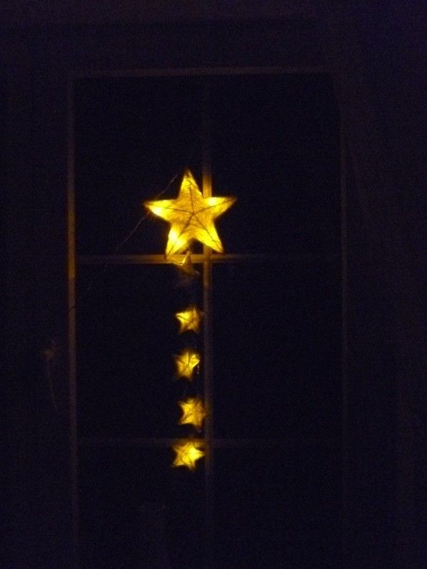 Fensterdeko LED Sternenkette Lichterkette Weihnachtsbeleuchtung