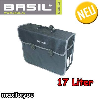 BASIL FAHRRADPACKTASCHEN MALAGA XL KORB TASCHE 17 liter   01170403