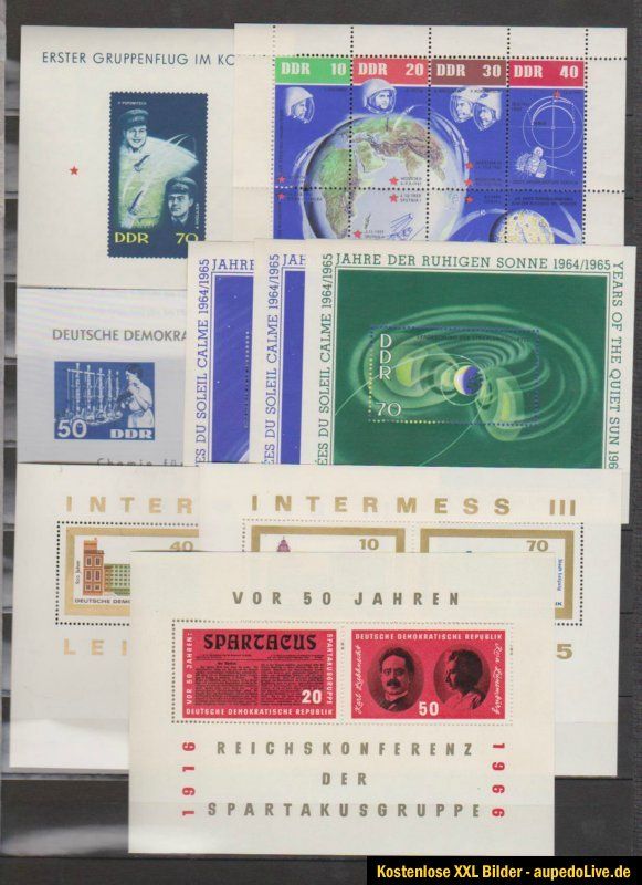 DDR Sammlung **, mit allen Blocks, 327 41 (geprüft Schönherr), bitte