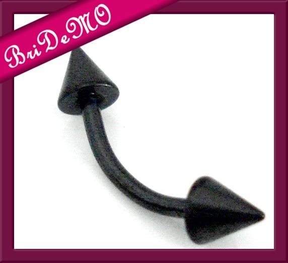 Augenbrauenpiercing Spike black STYLE