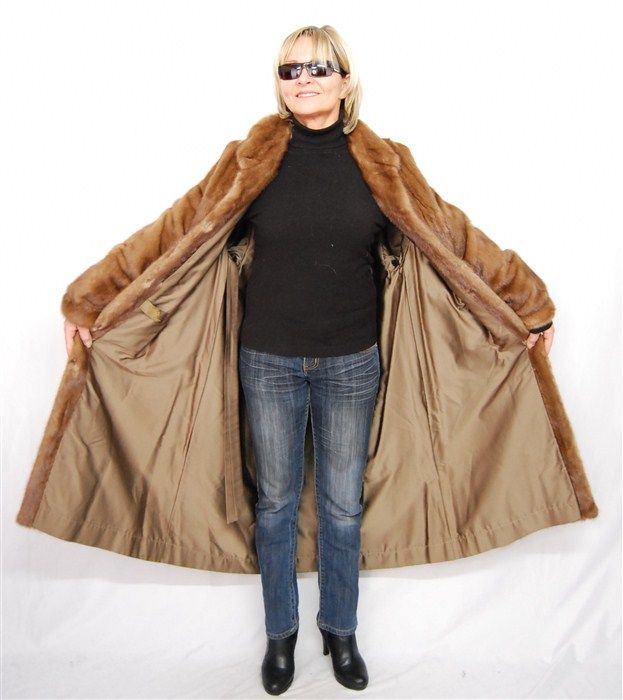 S534 Nerzmantel Nerz Pelzmantel Pelz Mantel Fur Mink Coat manteau de