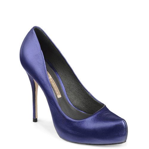 Buffalo Plateau Pumps16568 677 Echtleder Blau Gr 38 Absatzhoehe 12 cm