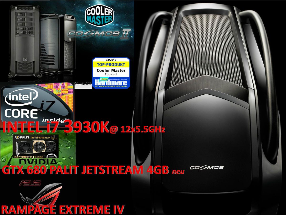 QUAD SLI 3D  i7 3930K 6x5GHz  JETSTREAM GTX680 4GB BLURAY I HIGH