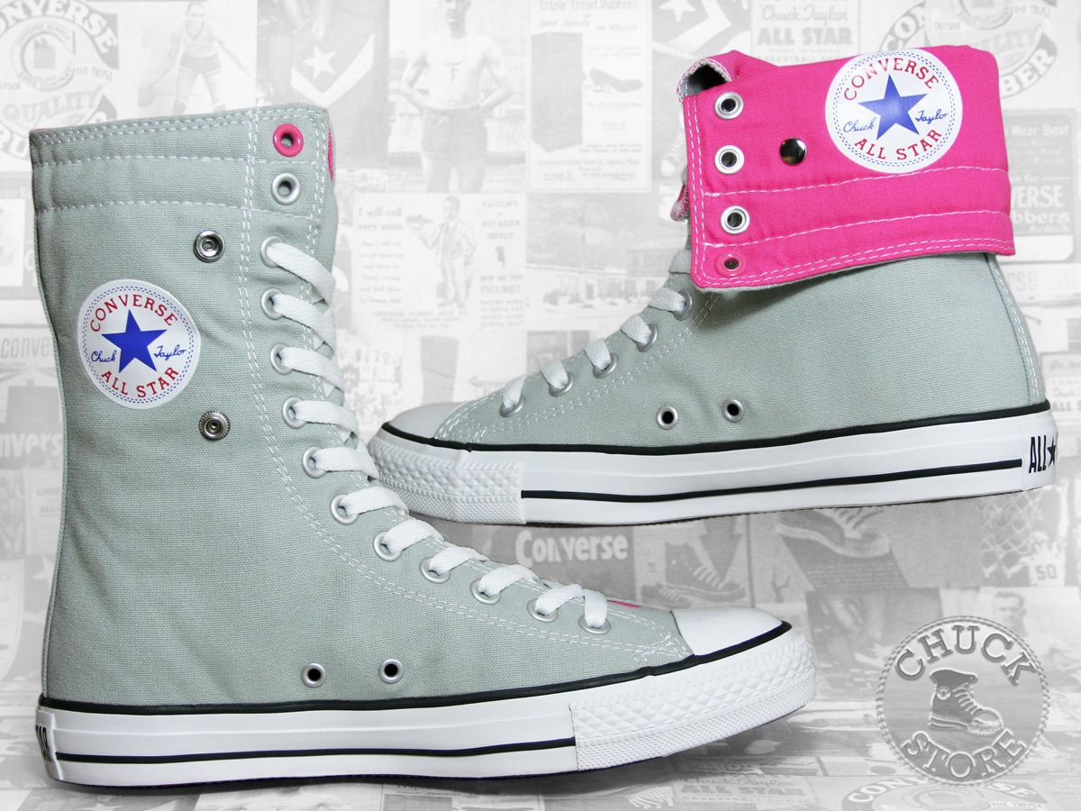 Converse Chucks KneeHi Mirage Grey Pink / XHi Grau 40 / 7 136630c