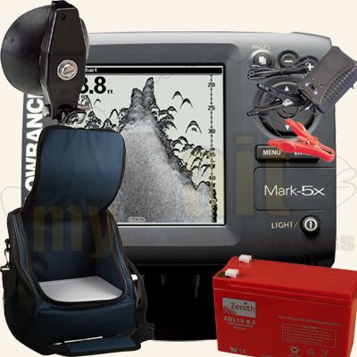 Echolot Fischfinder Lowrance Mark 5x Portabel Set