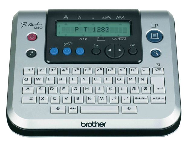 Beschriftungsgerät Brother P touch 1280CB silber schwarz im Karton