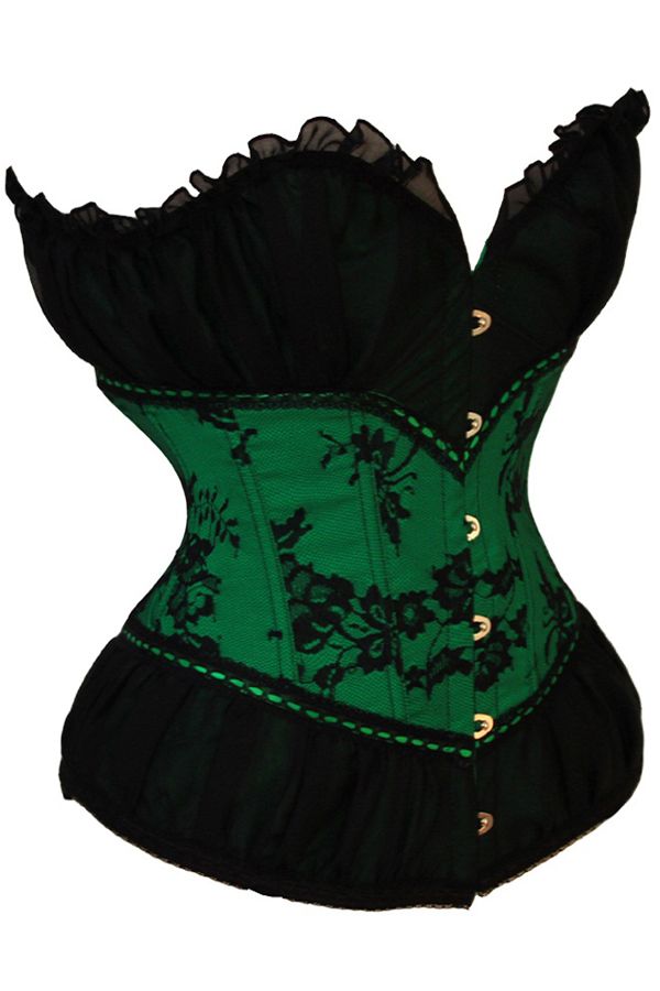 sexy Corsagentop Vollbrust Corsage Korsett Bustier Korsage Corset