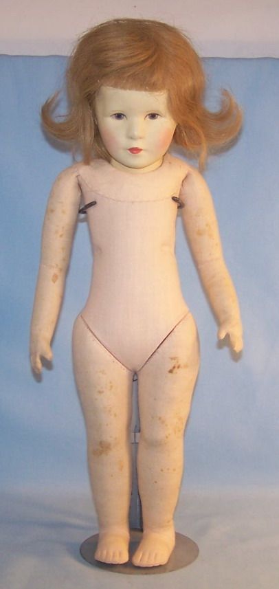 Käthe Kruse 9 688 große Mädchen Puppen, 50er Original im OK (22743