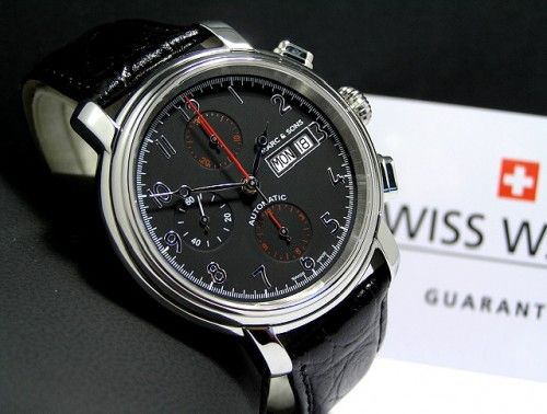 Exklusiver MARC & SONS Automatik Chronograph   ETA Valjoux7750   SWISS