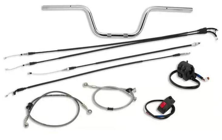  Ducati Aluminium Lenker Kit Gas Brems Kupplung ZUG MONSTER 696 UMBAU