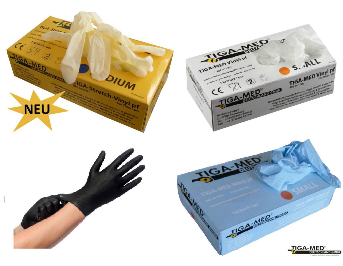 Handschuhe Vinyl Nitril Latex Einmal Vinylhandschuhe Nitrilhandschuhe