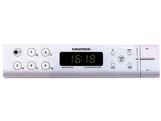 Grundig Sono Clock 690 Küchen Radio/Wecker weiss