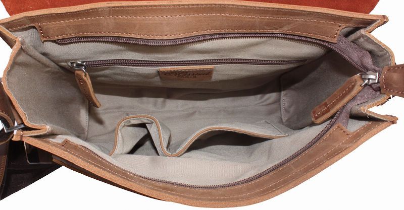 Herren Leder Tasche Büchertasche Umhängetasche iPad 2