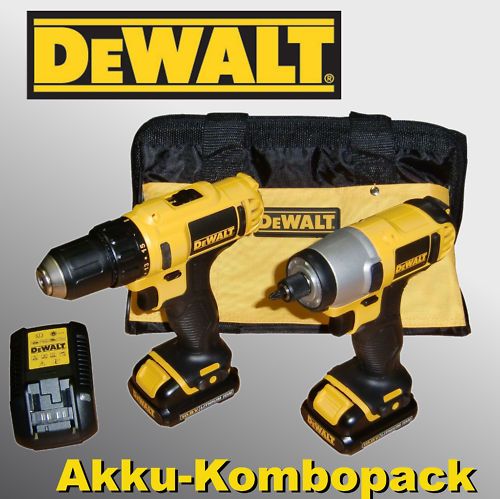 DeWalt DCD710 + DCF815 Akkuschrauber Kombopack DCK211S2