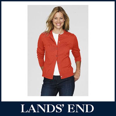 LANDS END Damen Feinstrick Cardigan Strickjacke *Sale*