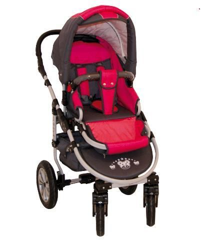 3in1 Kombi Kinderwagen SATURN GRAPHIT  ROSE Neu OVP S2