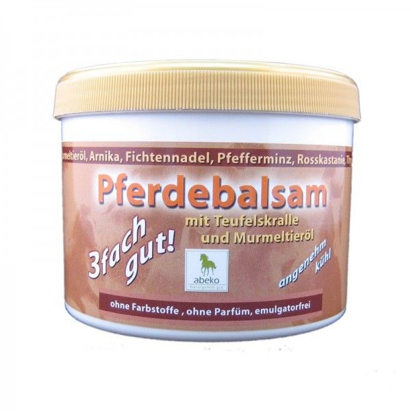 abeko Pferdebalsam 3fach gut + Teufelskralle & Murmeltieröl 500ml