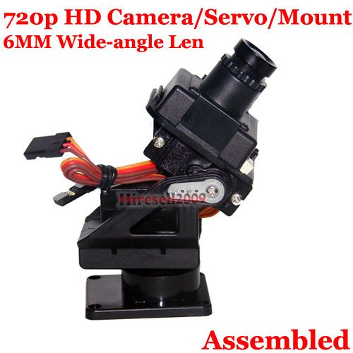 RC 2.4G 5.8G FPV TX RX 720P HD Camera/Mount/servo *2pcs Multi quad