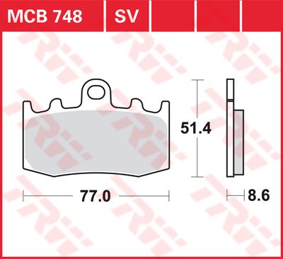 Bremsbeläge BMW R1200GS R 1200 GS vorne MCB 748 SV