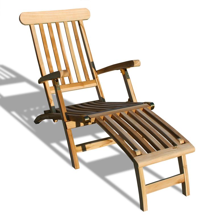 echt TEAK DECKCHAIR SONNENLIEGE LIEGESTUHL LIEGE NEU DECKSTUHL