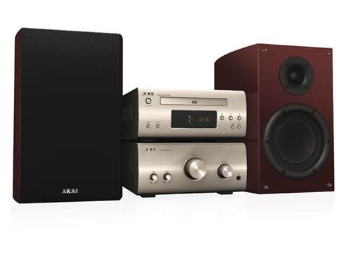 Akai AMD75 High End Mikro System; Radio/ DVD Spieler mit USB, DivX, 2