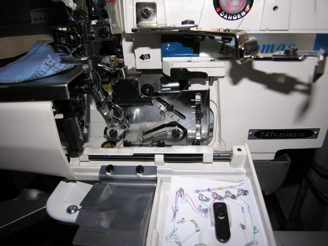 Euromac Industrie Overlock Nähmaschine Modell 747