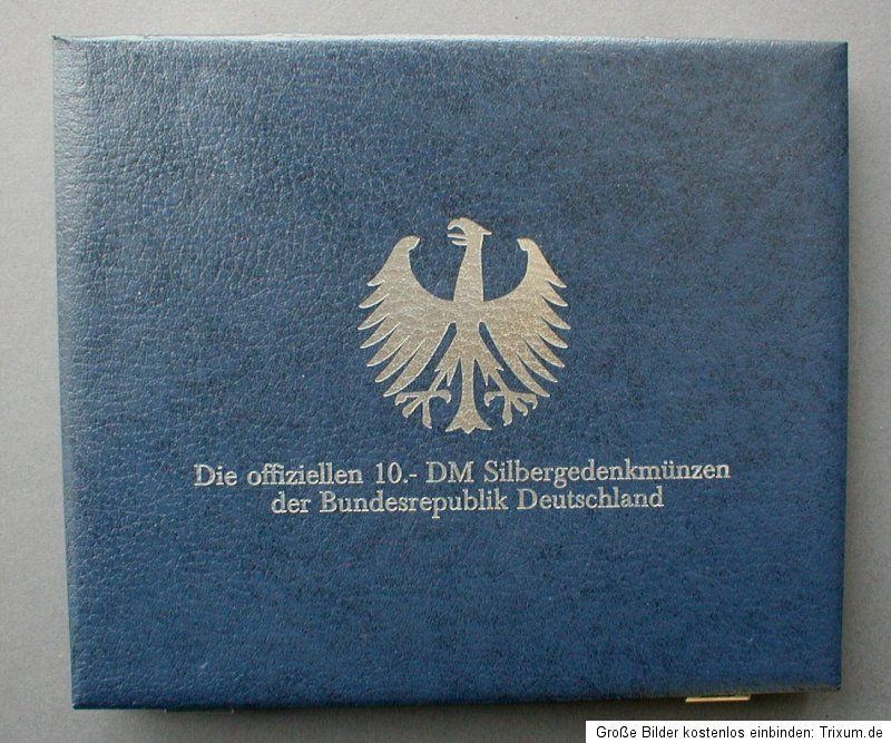 BRD   48 St. 10 DM 1972   1998   im ETUI   SILBER   ca. 744 g.