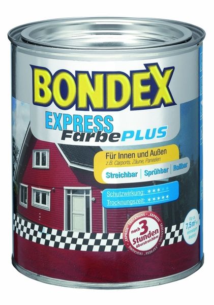 Express Farbe Plus Schwedenrot 0,75L 1L=19,32€ IntNr. 4871 747 3