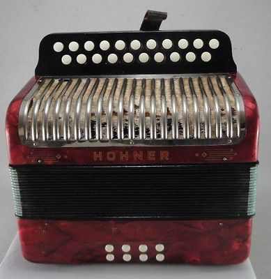 HOHNER ERICA BUTTON ACCORDION MELODEON KEYS C & C sharp