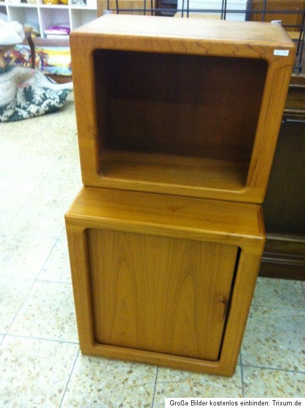 System Teak Massiv Regalsystem Danish Besteckschrank Regal Bausteine