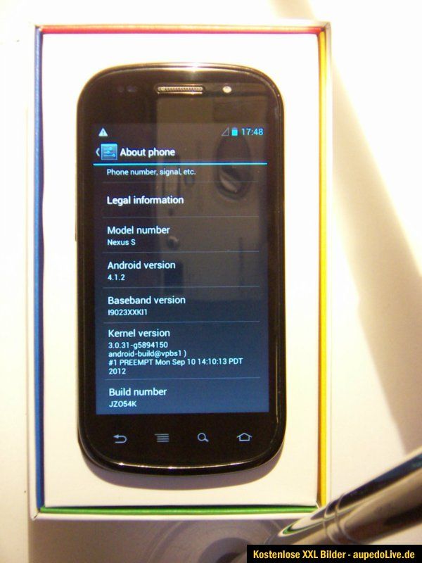 Samsung Google Nexus S GT I9023 16GB Android 4.1.2 / kein Simlock ohne