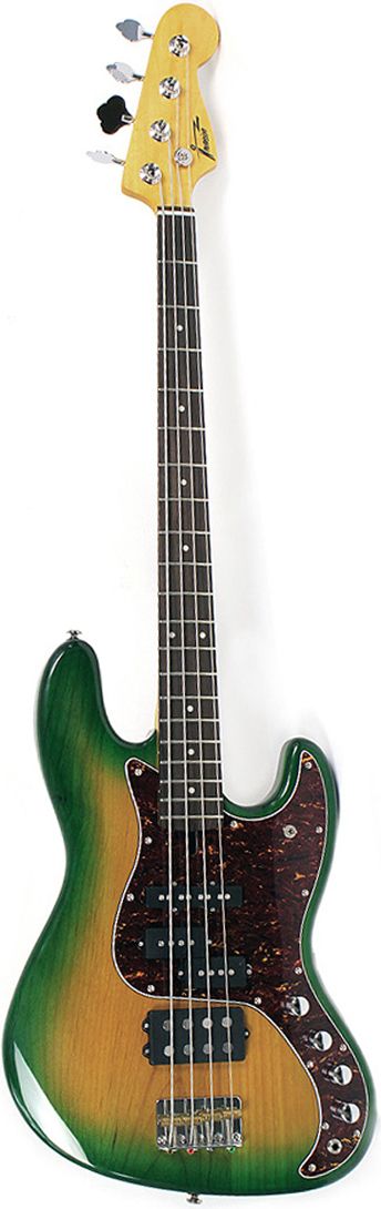 Invasion E Bass JB 370 JBG Jamaika Greenburst ABVERKAUF 