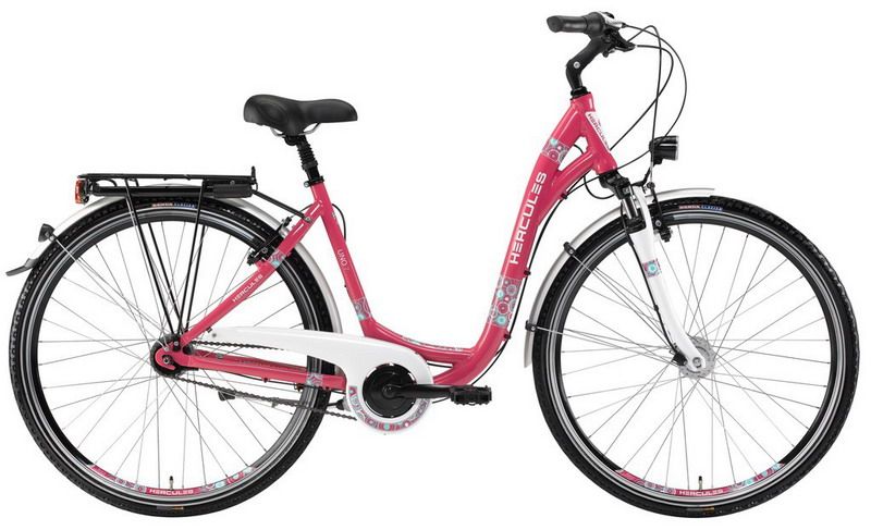 Hercules °Uno 7° Damen City Fahrrad °Shimano 7 Gang° Rh 48 pink