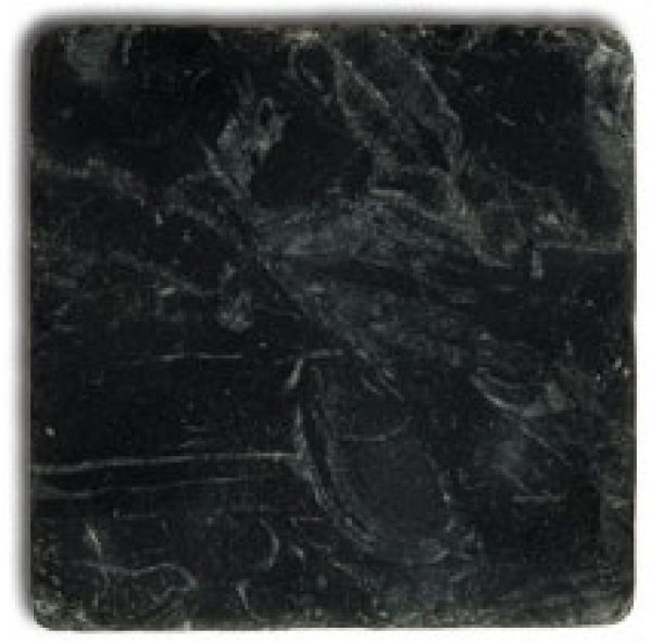 Antikmarmor Marmorfliesen Nero Marquina 10x10 cm/0,5qm