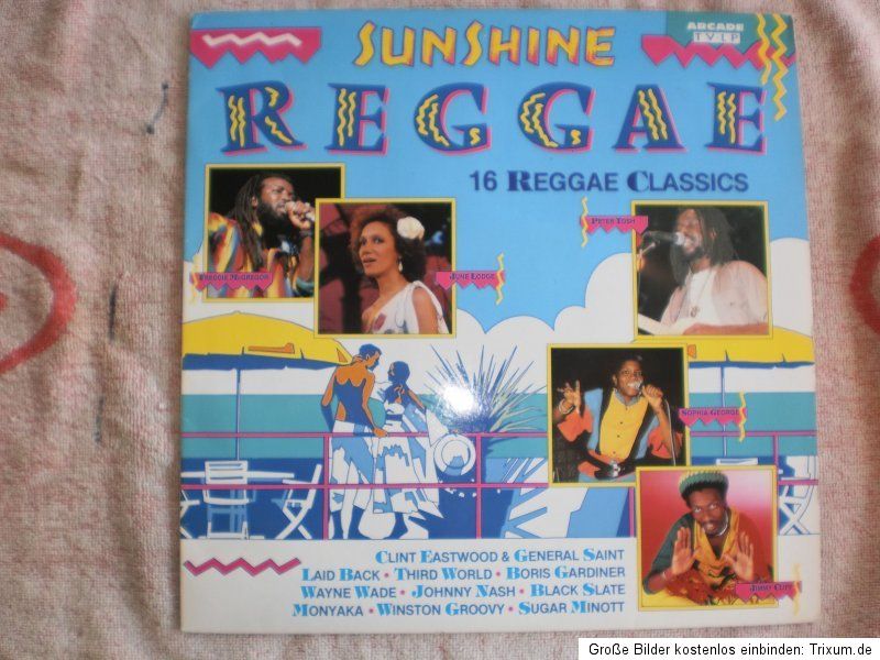 Vinyl LP   Sunshine Reggae   16 Reggae Classics   Arcade 01322021