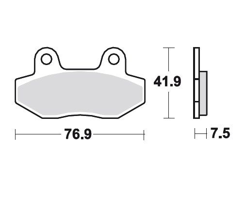 TRW Bremsbelag O Hyosung GT 125 R Supersport MCB822