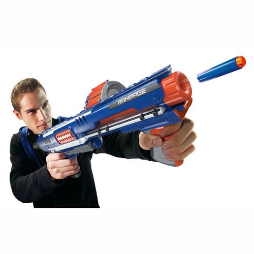 HASBRO Spielzeug Gewehr NERF N STRIKE ELITE RAMPAGE FIRE BLASTER 25