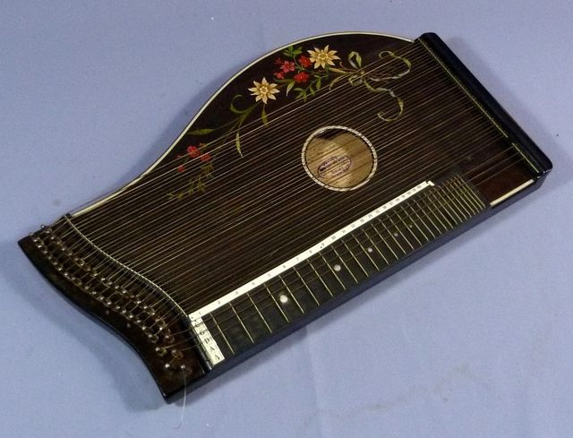 Antike Zither Zitter Harp spielbereit Weber´s Parsifal Konzertzither