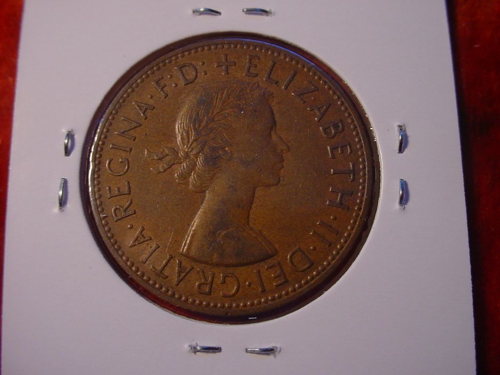 GR.BRITAIN 1964 ONE PENNY ELIZABETH II DEIGRATIA REGINAFD 664