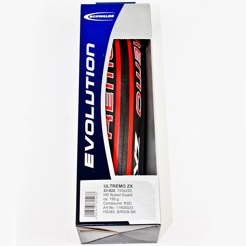 Schwalbe Ultremo ZX HD Rennrad Reifen 23 622 700 23C rot Road 195g