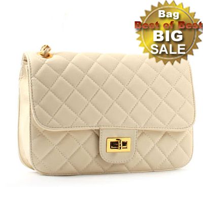  HANDBAG Big Quilting shoulder bag 841 Worldwide Freeshipping Ivory