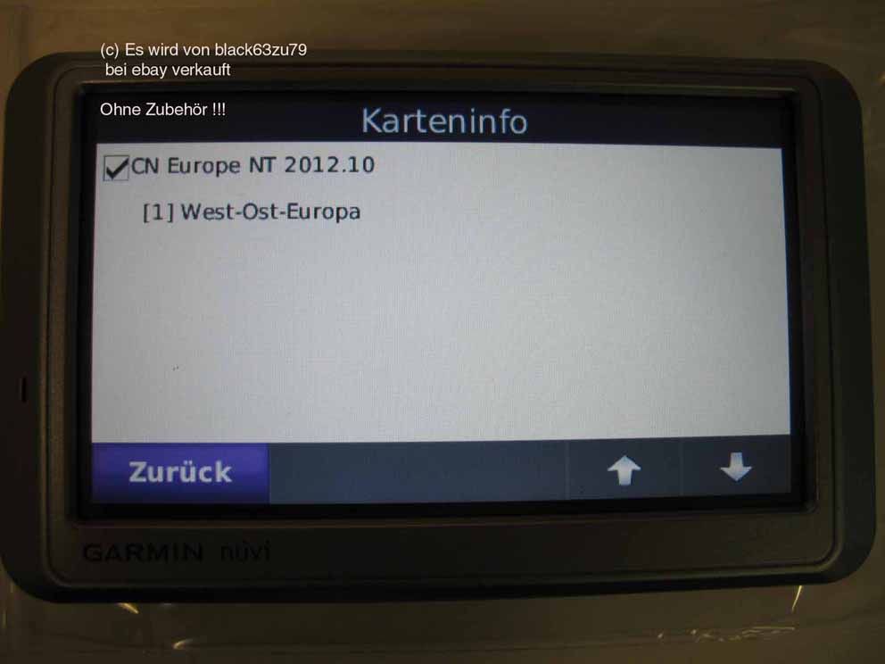 Garmin nüvi 750 Navigation System EU karten von 2012   ohne Zubehör