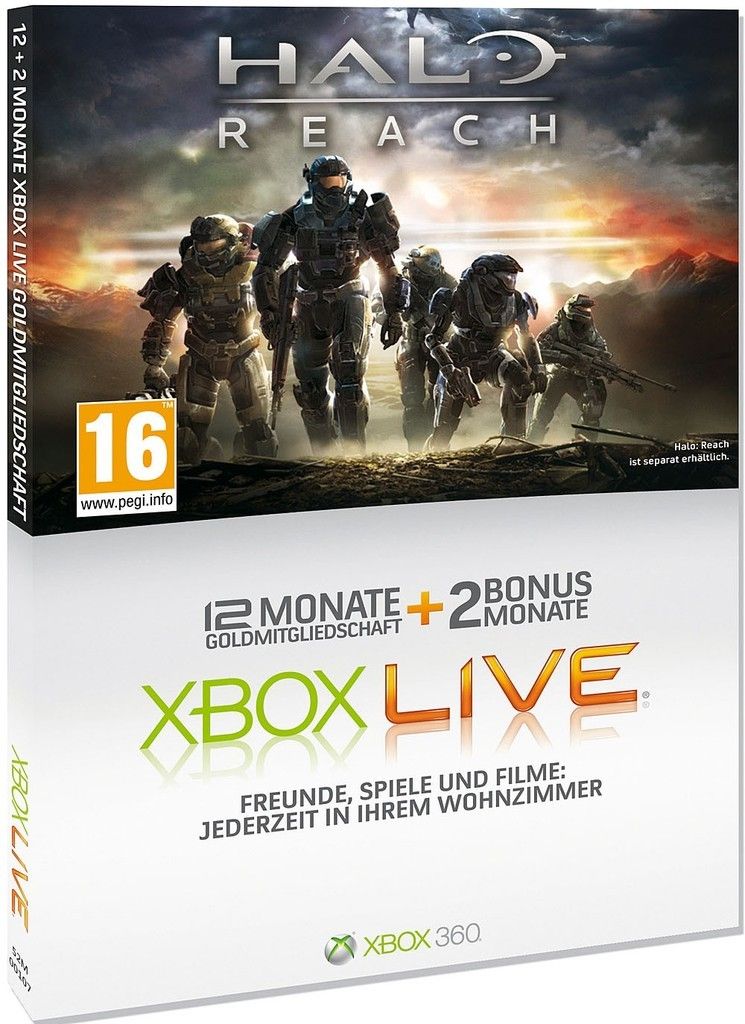 Xbox 360 Live Gold 12+2=14 Monate Karte Abonnement Code