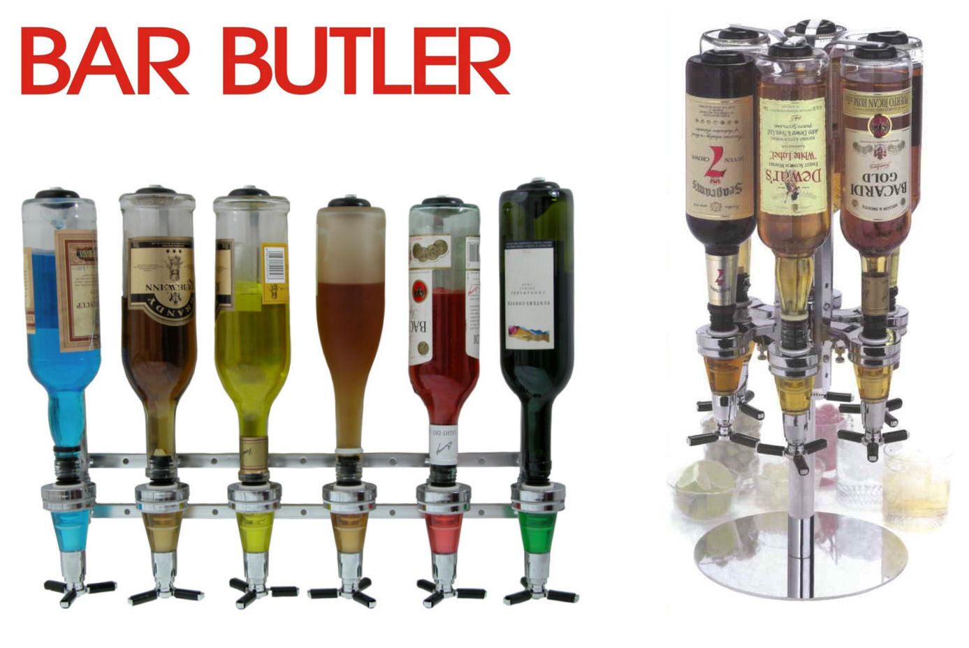 Bar Butler II   6er Flaschenhalter Getränkeportionierer