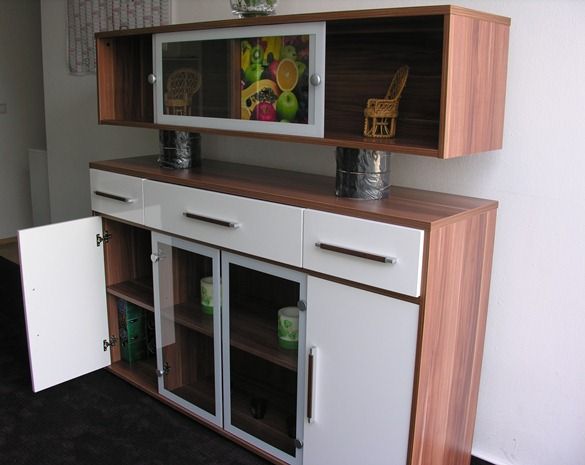 2tlg. Sideboard Kommode Aktenschrank mit Hängeschrank Mod.KE847