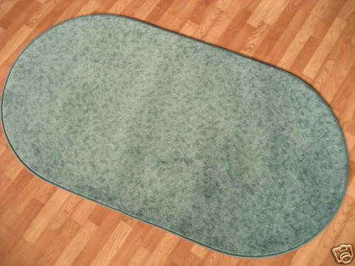 852 neu ovaler Teppich OVAL ellipse grün ca. 91x168