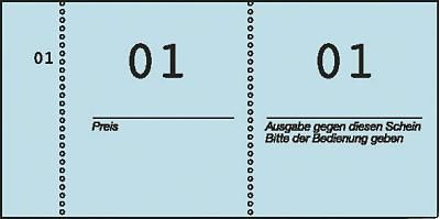 Zweckform Nummernblöcke/868 105x53 mm sortiert 1 100 Inh.100 Blatt