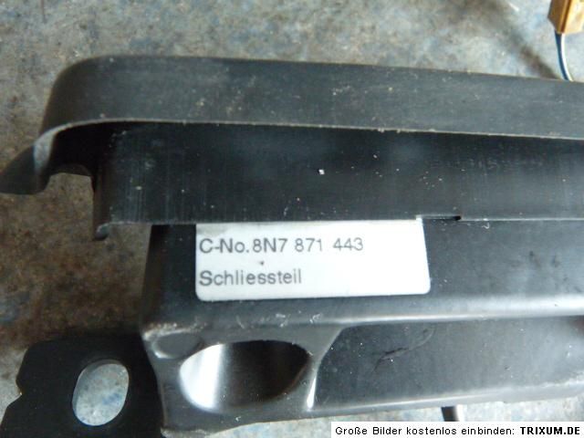 Roadster   Schliessteil Verdeck Links   8N7871443   8N7 871 443