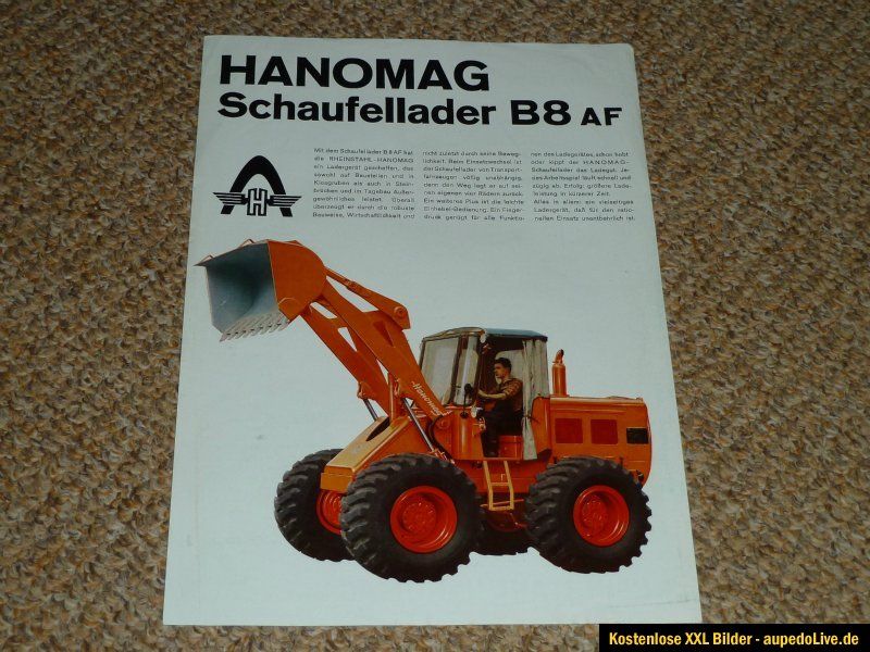 Hanomag B8 AF radlader prospekt von 62